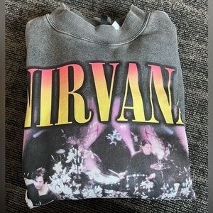 Nirvana mock neck sweatshirt